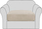 H.VERSAILTEX Stretch Couch Cushion Covers Individual Seat Sofa Chair Slipcovers Cushion Protector Cover Featuring Jacquard Textured Twill Fabric(1 Cushion Chair Cover, Island Fossi)