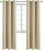 BGment Room Darkening Curtains 84 Inches Long - Grommet Thermal Insulated Drapes Window Treatment Curtains for Bedroom, 2 Panels, 42 x 84 Inch, Beige