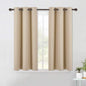 NICETOWN Room Darkening Curtain Panels for Living Room, Thermal Insulated Grommet Room Darkening Draperies/Drapes for Window (Biscotti Beige, 2 Panels, W42 x L45 -Inch)