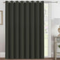 H.VERSAILTEX Blackout Patio Curtains 100 x 84 Inches for Sliding Door Extral Wide Blackout Curtain Panels Thermal Insulated Room Divider - Grommet Top, 7' Tall by 8.5' Wide - Olive