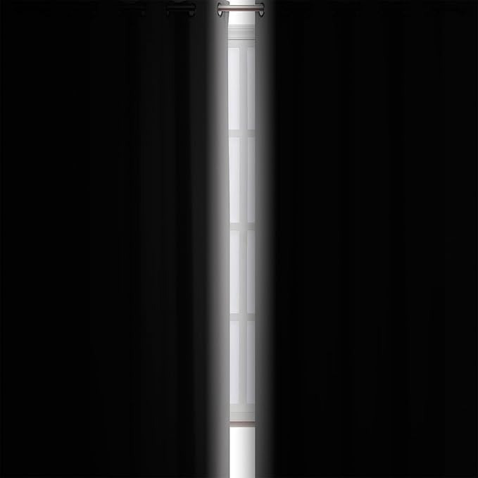 LEMOMO Light Grey Blackout Curtains/38 x 54 Inch/Set of Two Panels Grommet Living Room Curtains