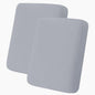hyha Milk Silk Couch Cushion Covers, Soft Magic Sofa Covers Washable for 2 Cushion Couch, Stretch Sectional Outdoor Cushion Covers for Patio Furniture with Elastic Bottom(2 Packs, Grey)