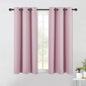 NICETOWN Blackout Draperies Curtains for Girls Room, Nursery Essential Thermal Insulated Grommet Top Blackout Panels (Baby Pink=Lavender Pink, 1 Pair, 42 x 54 Inch)