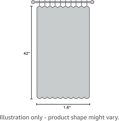Yakamok 63 Inch Length Grey Blackout Curtains for Bedroom, Thermal Insulated Room Darkening Grommet Top Window Drapes for Living Room,42W x 63L,2 Panels