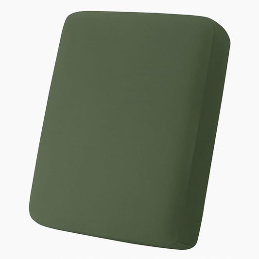 hyha Milk Silk Couch Cushion Covers, Soft Magic Sofa Covers Washable for Cushion Couch, Stretch Sectional Outdoor Cushion Covers for Patio Furniture with Elastic Bottom(Small, Bronze Green)
