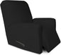 PureFit Super Stretch Recliner Sofa Slipcover with Pocket – Spandex Non Slip Soft Couch Sofa Cover, Washable Furniture Protector with Elastic Bottom for Kids, Pets （Recliner, Black）