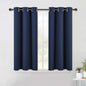 NICETOWN Blackout Draperies Curtains, All Season Thermal Insulated Solid Grommet Top Blackout Curtains/Drapes for Kid's Room (Navy, 1 Pair, 42 x 45 Inch)