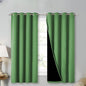 NICETOWN 100% Blackout Curtains 54 inches Long, Forest Green, 1 Pair, 52 inches Width Each Panel, Double-Deck Completely Blackout Window Treatment Thermal Insulated Lined Drapes for Small Window
