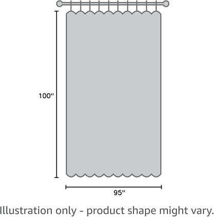 Beauoop 100% Blackout Curtains 96 Inches Long for Patio Sliding Door Yellow Grey Extra Wide Moroccan Geo Room Darkening Thermal Soundproof Room Divider Grommet Window Treatment Drapes,100x96 Set of 1