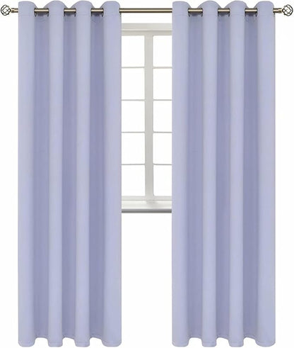 BGment Room Darkening Curtains 95 Inches Long - Grommet Thermal Insulated Drapes Window Treatment Curtains for Bedroom, 2 Panels, 52 x 95 Inch, Lavander