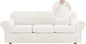 H.VERSAILTEX High Stretch Sofa Slipcover 4 Piece Cover Velvet Furniture Protector Form Fit Thick Velvet Extra Large Sofa Cover for 3 Cushion Couch Width Up to 97 Inch (Large Sofa, Porcelain White)