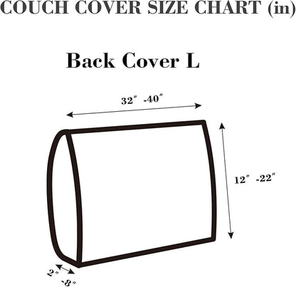 Couch Cushion Covers Sofa Covers Couch Covers for Sofa Pet Friendly Universal Sofa Covers Washable Stretch Slipcovers for Sectional Sofa (Texture Gray,Back Cover L)