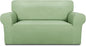 PureFit Super Stretch Sofa Slipcover – Spandex Non Slip Soft Couch Sofa Cover, Washable Furniture Protector with Non Skid Foam and Elastic Bottom for Kids, Pets （Loveseat, Sage Green）