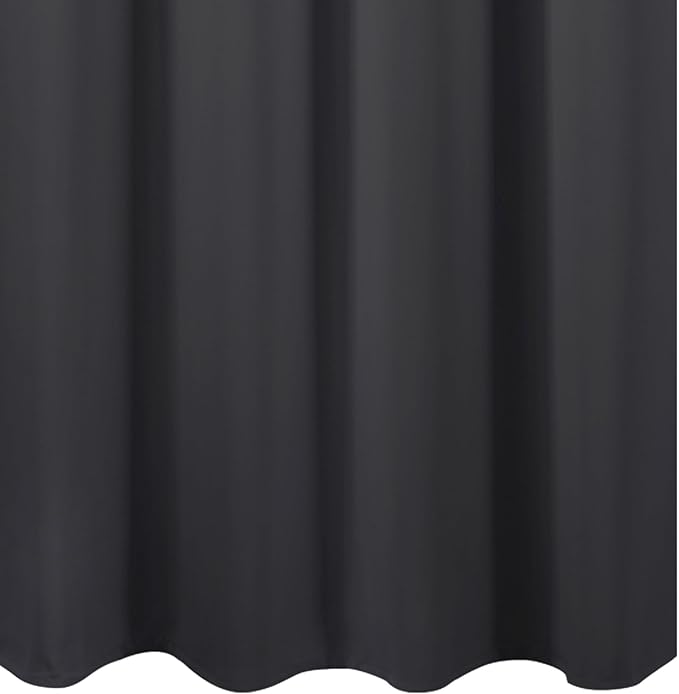 LEMOMO Dark Grey Thermal Blackout Curtains/52 x 95 Inch/Set of 2 Panels Room Darkening Curtains for Bedroom
