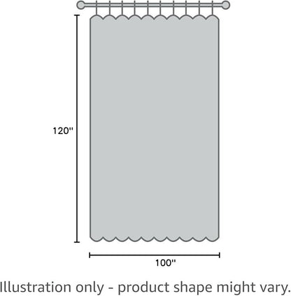 Joydeco Linen Blackout Curtains for Bedroom - 100% Light Blocking 1 Panels, Linen Drapes 100" W x 120" L, Thermal Insulated Room Darkening Curtains for Living Room, Rod Pocket & Back Tabs