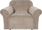 H.VERSAILTEX Stretch Velvet Armchair Cover Couch Covers 1 Cushion Chair Slipcover for Living Room Furniture Cover Crafted from Thick Comfy Rich Velour (Chair 31"-49", Taupe)