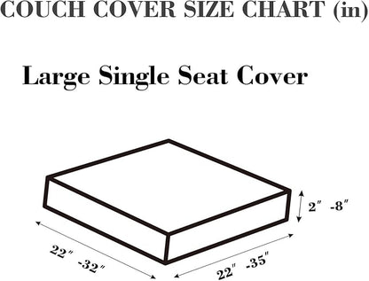 Sofa Covers Couch Covers for Sofa Pet Friendly Couch Cushion Covers Universal Sofa Covers Washable Stretch Slipcovers for Sectional Sofa (Texture Brown, Large Single Seat Cover)