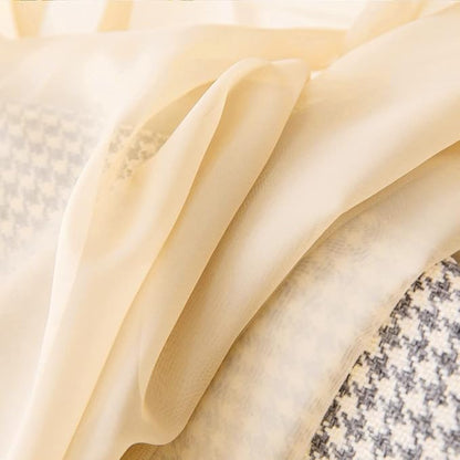 MIULEE 2 Panels Red Kitchen Tiers Half Window Sheer Curtains Rod Pocket Translucent Voile Drapes for Kitchen Bathroom Small Windows 29 by 36 Inch Cream Beige