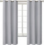 BGment Room Darkening Curtains 63 Inches Long - Grommet Thermal Insulated Drapes Window Treatment Curtains for Bedroom, 2 Panels, 42 x 63 Inch, Light Grey