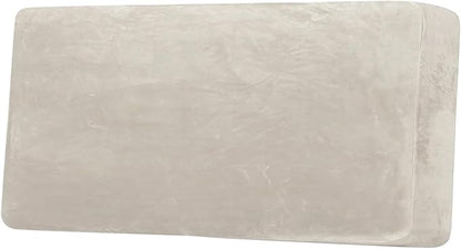 H.VERSAILTEX Velvet Stretch Individual Couch Cushion Cover Plush Cushion Slipcover for Loveseat Sofa Cushion Furniture Protector Seat Cushion Sofa Cover (1 Piece Sofa Cushion Cover, Oatmeal)