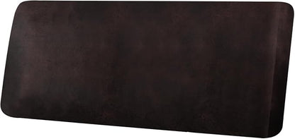 Leather Look Couch Cushion Covers Sofa Seat Slipcovers Sets Couches Furniture Protector for Sectional Armchair Loveseat Pets Kids Stretch Spandex Fabric (1 Cushion Sofa, Chocolate)