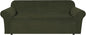H.VERSAILTEX Stretch Velvet Sofa Covers for 3 Cushion Couch Covers Furniture Protector Soft with Non Slip Elastic Bottom, Crafted from Thick Comfy Rich Velour (Sofa 72"-90", Olive)