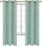 BGment Blackout Curtains - Grommet Thermal Insulated Room Darkening Bedroom and Living Room Curtains, Set of 2 Panels (42 x 72 Inch, Frosty Green)