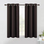 NICETOWN Living Room Blackout Draperies Curtains, Energy Smart Thermal Insulated Solid Grommet Blackout Curtains/Drapes Window Panels (2 Panels, 42-Inch x 54-Inch, Toffee Brown)