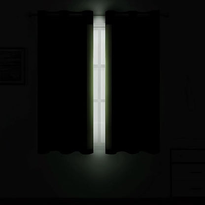 LEMOMO Light Green Thermal Blackout Curtains/52 x 54 Inch/Set of 2 Panels Room Darkening Curtains for Bedroom