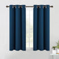 NICETOWN Blackout Window Curtains 60 inch Length 2 Panels, 34 x 60 Inch, Moroccan Blue, Grommet Top Room Darkening Thermal Insulated Solid Vertical Drapes for Bedroom/Kid Room