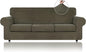 WEERRW 4 Pieces Velvet High Stretch Couch Covers for 3 Cushion Couch Sofa Slipcovers, Washable Furniture Protector with Non Slip Elastic Bottom, Feature Soft and Thick Plush Fabric, Light Brown, Large