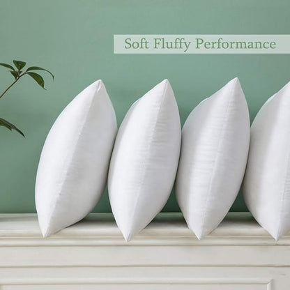 MIULEE Throw Pillow Insert Premium Pillow Stuffer Sham Square Form for Decorative Cushion Bed Couch Sofa 18x18 Inch