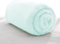 Exclusivo Mezcla Plush Fuzzy Fleece Throw Blanket, Super Soft, Fluffy and Warm Blankets for Couch, Bed, All Season (Mint Green, 40x50 inches)