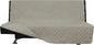 Easy-Going Futon Sofa Slipcover Reversible Sofa Cover Armless Couch Cover Water Resistant Pets, Kids, Children, Dog, Cat (Beige/Beige)