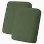 hyha Milk Silk Couch Cushion Covers, Soft Magic Sofa Covers Washable for 2 Cushion Couch, Stretch Sectional Outdoor Cushion Covers for Patio Furniture with Elastic Bottom(2 Packs, Bronze Green)