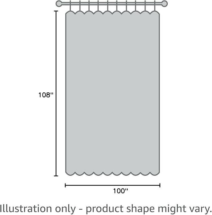 Joydeco Linen Blackout Curtains for Bedroom - 100% Light Blocking 1 Panels, Light Grey Drapes 100" W x 108" L, Thermal Insulated Room Darkening Curtains for Living Room, Rod Pocket & Back Tabs
