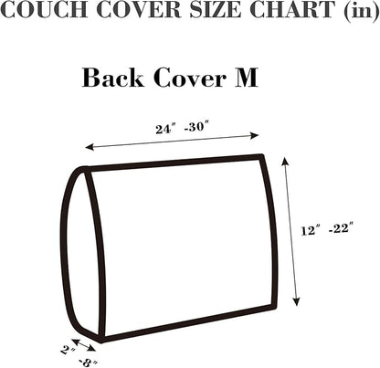 Sofa Covers Couch Covers for Sofa Pet Friendly Couch Cushion Covers Universal Sofa Covers Washable Stretch Slipcovers for Sectional Sofa (Texture Sea Blue,Back Cover M)