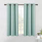 NICETOWN Blackout Curtains & Drapes for Bedroom, Aqua Blue, W34 x L40, Set of 2, Triple Weave Grommet Top Thermal Insulated Light Blocking Panels for Bathroom/Living Room