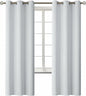 BGment Room Darkening Curtains 72 Inches Long - Grommet Thermal Insulated Drapes Window Treatment Curtains for Bedroom, 2 Panels, 42 x 72 Inch, Greyish White