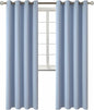 BGment Blackout Curtains for Living Room - Grommet Thermal Insulated Room Darkening Curtains for Bedroom, 2 Panels of 52 x 84 Inch, Spa Blue