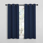 NICETOWN Blackout Curtain Panels, Window Treatment Energy Saving Thermal Insulated Solid Grommet Blackout Drapes/Draperies (Navy, 1 Pair, 34 by 54-inch)