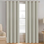 H.VERSAILTEX Blackout Curtain for Living Room Thermal Insulated Window Treatment Curtain Extra Long 108 inch Length Energy Saving Solid Grommet Top Blackout Drape, One Panel, Ivory/Cream, 52"W x 108"L