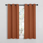 NICETOWN Blackout Halloween Draperies Curtains for Girls Room, Nursery Essential Thermal Insulated Grommet Top Blackout Panels (Burnt Orange, 1 Pair, 34 x 54 inches)