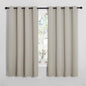 NICETOWN Room Darkening Curtain Panels for Cafe, Thermal Insulated Grommet Room Darkening Draperies/Drapes for Window (Natural, 2 Panels, W55 x L68 -inch)