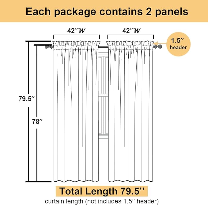 Lecloud Blush Pink Sheer Curtains 78 Inches Long 2 Panels, Modern Airy Voile Solid Curtains, Transparent Aesthetic Windows Decor Drape with Rod Pocket for Bedroom Living Room, Each 42" W x 78" L
