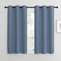 NICETOWN Home Fashion Thermal Insulated Solid Grommet Blackout Window Treatment Curtain Panels for Loft, Cafe (Stone Blue, 1 Pair, 42 inches Wide by 48 inches Long)