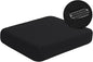 Water-Repellent Sofa Cushion Slipcovers for Living Room 3 Seater Super Fit and Soft Flexibility with Elastic Bottom Couch Seat Coat, Waterproof (Sofa Cushion, Black)