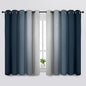 SimpleHome Ombre Room Darkening Curtains for Living Room, Light Blocking Gradient Navy Blue to Greyish White Thermal Insulated Grommet Window Curtains/Drapes for Bedroom, 2 Panels, 70x63 inches Length