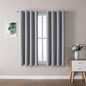 ChrisDowa Grommet Blackout Curtains for Bedroom and Living Room - 2 Panels Set Thermal Insulated Room Darkening Curtains (Light Grey, 52W x 45L )