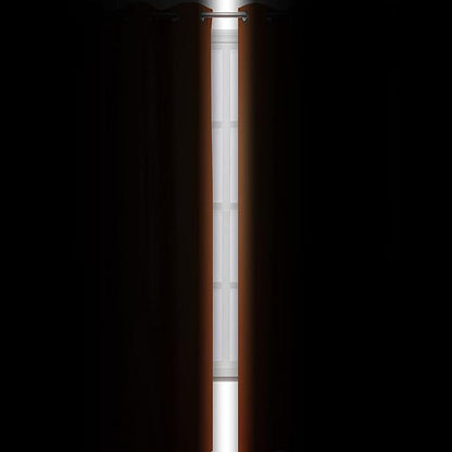LEMOMO Orange Thermal Blackout Curtains/42 x 72 Inch/Set of 2 Panels Room Darkening Curtains for Bedroom